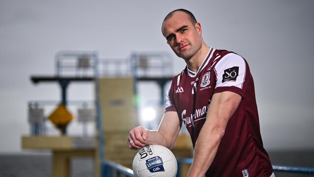 <p>Galway footballer John Maher at the Salthill Hotel. Pic: Sam Barnes/Sportsfile</p>
