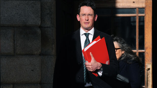 <p>Enoch Burke at the High Court, Dublin. Picture: PA</p>
