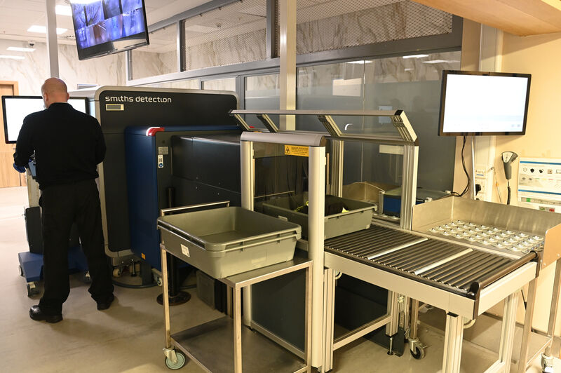 A new C3 scanner for staff security checks at Gate 19 in the building. Picture: Larry Cummins A new C3 scanner for staff security checks at Gate 19 in the building. Picture: Larry Cummins