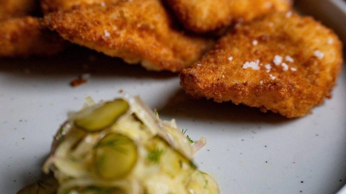 Monkfish scampi with tomato and anchovy ketchup