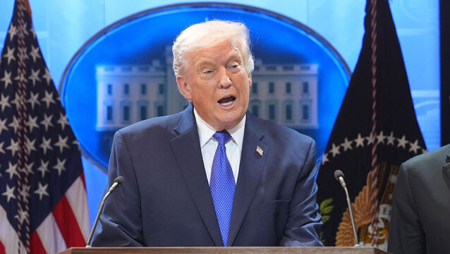 <p>President Donald Trump speaks during a press briefing at the White House, Friday, Feb. 20, 2026, in Washington. Picture: AP Photo/Evan Vucci</p>