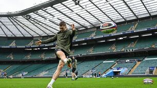 <p>SPOT ON: Jack Crowley during an Ireland Rugby captain's run at the Allianz Stadium in Twickenham. Pic: Brendan Moran/Sportsfile.</p>