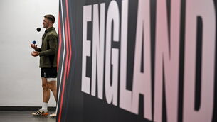 <p>Jack Crowley during an Ireland Rugby captain's run at the Allianz Stadium in Twickenham, England. Photo by Brendan Moran/Sportsfile</p>