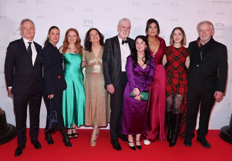 The cast and crew of 'The Walsh Sisters' at the IFTA Awards 2026 at the Dublin Royal Convention Centre. Picture: Brian McEvoy The cast and crew of 'The Walsh Sisters' at the IFTA Awards 2026 at the Dublin Royal Convention Centre. Picture: Brian McEvoy