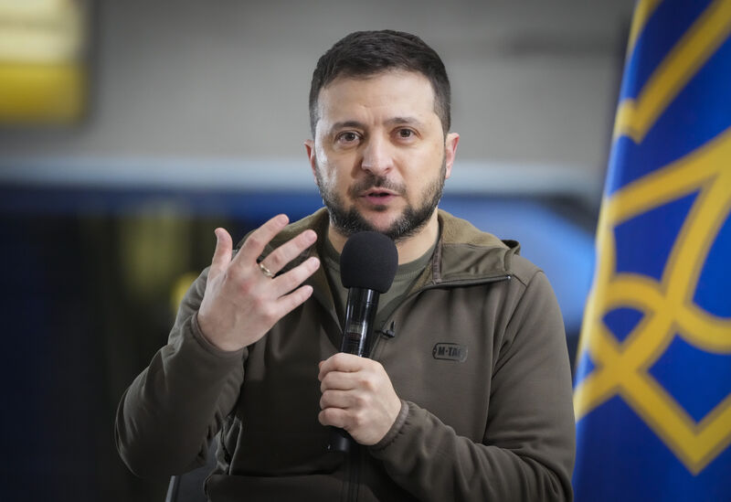 Ukrainian president Volodymyr Zelenskyy. Picture: Efrem Lukatsky/AP