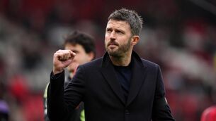 <p>Michael Carrick believes his players have adopted a balanced approach since he took interim charge of Manchester United (Martin Rickett/PA)</p>
