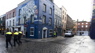 <p>Gardaí believe his attackers hit him with an e-scooter taken from him at around 12.30am on Wednesday on Cope Street in Temple Bar. Picture: Sam Boal/Collins Photo</p>