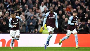 <p>Tammy Abraham snatched the equaliser for Aston Villa (Bruce Rollinson/PA)</p>
