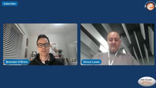 <p>FAMOUS WIN: Brendan O’Brien and Simon Lewis talk through Ireland's memorable and historic victory at Twickenham</p>