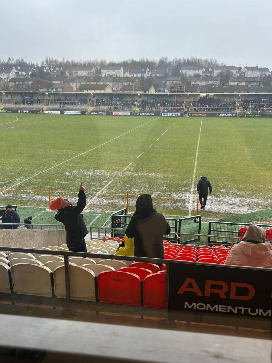 A saturated Athletic Grounds ahead of Armagh v Donegal. Pic: Brendan O'Brien