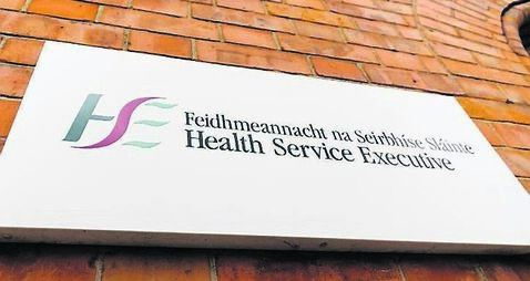 Sign for the Irish Health Service Executive (HSE) - Feidhmeannacht na Seirbhise Slainte