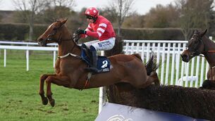 <p>Blood Destiny and Paul Townend win for trainer WIllie Mullins. Pic: Healy Racing.</p>