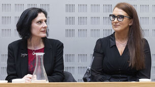 <p> Women’s Aid CEO Sarah Benson listens as Margaret Loftus speaks at Leinster House earlier this month. Ms Loftus was speaking out about her 13-year wait for justice after the abuse she suffered at the hands of her then husband. Picture: Sam Boal/Collins</p> <p> Women’s Aid CEO Sarah Benson listens as Margaret Loftus speaks at Leinster House earlier this month. Ms Loftus was speaking out about her 13-year wait for justice after the abuse she suffered at the hands of her then husband. Picture: Sam Boal/Collins</p>