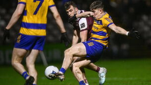 <p>Daire Cregg of Roscommon scores his side's second goal. Pic: Ben McShane/Sportsfile</p> <p>Daire Cregg of Roscommon scores his side's second goal. Pic: Ben McShane/Sportsfile</p>