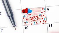 Reminder Sex in calendar with red pen.
