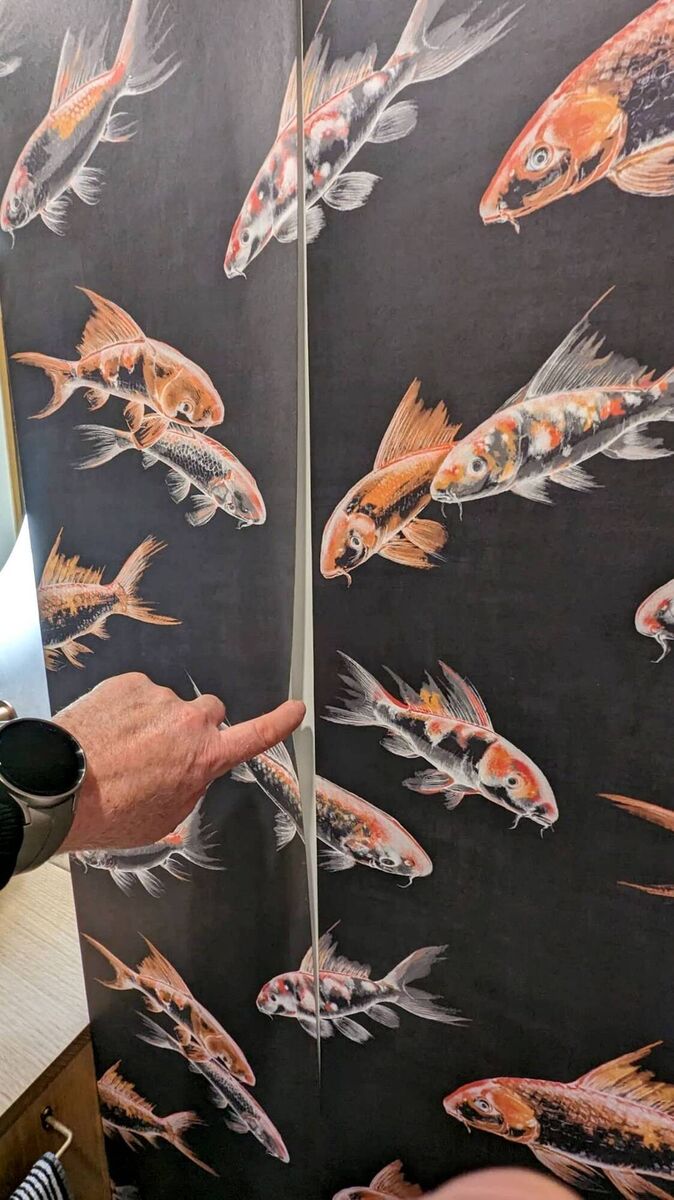 Even wider patches of torn-off paper can be stuck down with a little gentle work. Try a good ready-mixed paste like Solvite Wallpaper Repair, €9 for 56g in a ready mix, and designed to handle small lifted areas, torn edges, overlapping seams and loosened decorative borders.