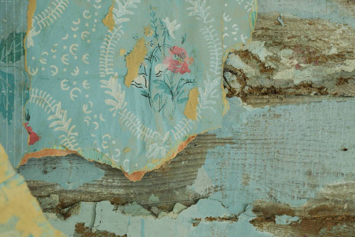 Even wider patches of torn-off paper can be stuck down with a deft patience. 