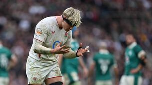 <p>FRUSTRATED: England's Henry Pollock. It is fair to say that two weeks ago the management didn’t see this vertical descent coming. Pic: Shaun Botterill/Getty Images</p>