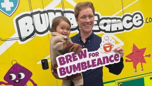 <p>Brew for BUMBLEance with Chef Adrian and son Kai.</p>