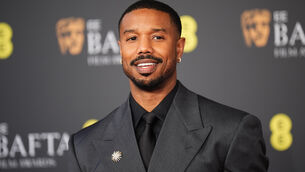 <p>Michael B. Jordan attending the 79th British Academy Film Awards, at the Royal Festival Hall, Southbank Centre, London. </p>