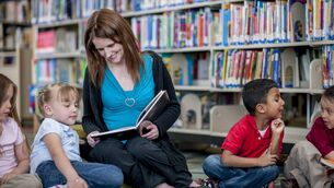 <p>Using a public library at the age of nine was also more associated with higher rates of getting a degree. File picture</p>