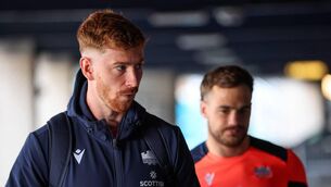 <p>ROG REUNION: Out half Ben Healy is set for a move from Edinburgh to La Rochelle. Pic: Ryan Byrne, Inpho</p> <p>ROG REUNION: Out half Ben Healy is set for a move from Edinburgh to La Rochelle. Pic: Ryan Byrne, Inpho</p>