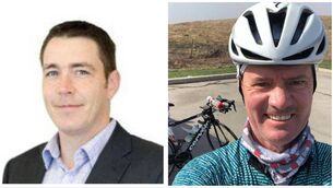 <p>Brendan Wall and Ivan Chittenden: Both men were competing in the 70.3 half Ironman section of the event. File pictures</p>