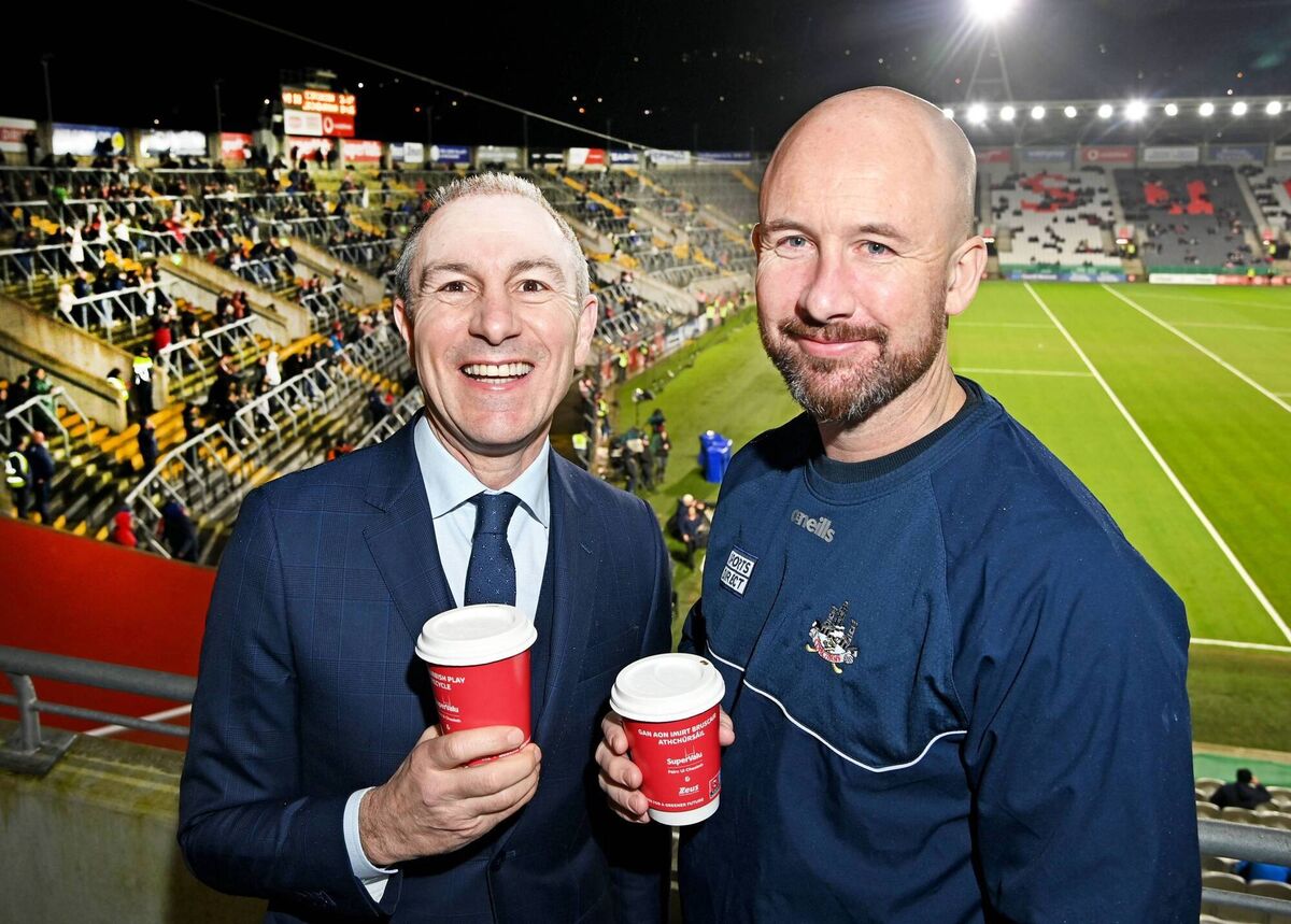 Kevin O'Donovan, Cork County Board secretary/CEO (right), was prepared to back the proposal with conditions