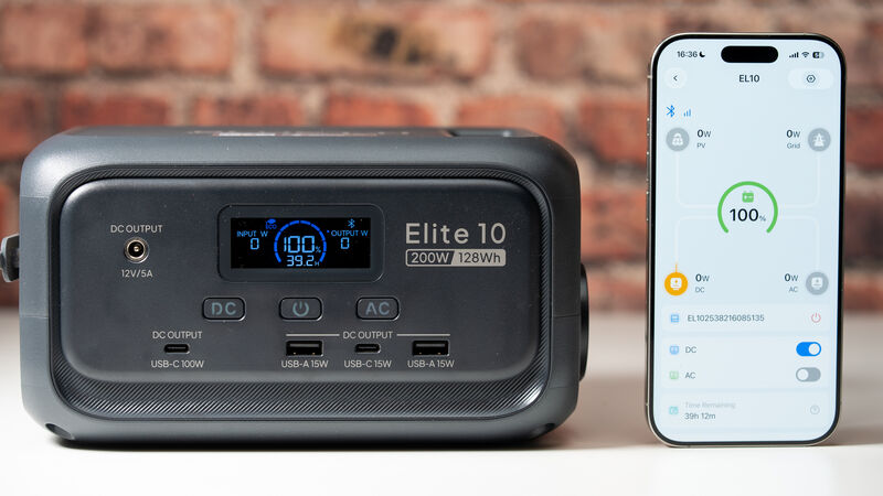 At just 1.8kg and roughly lunchbox-sized, the Elite 10 is easy to carry without sacrificing serious charging capability. Picture: Noel Campion.