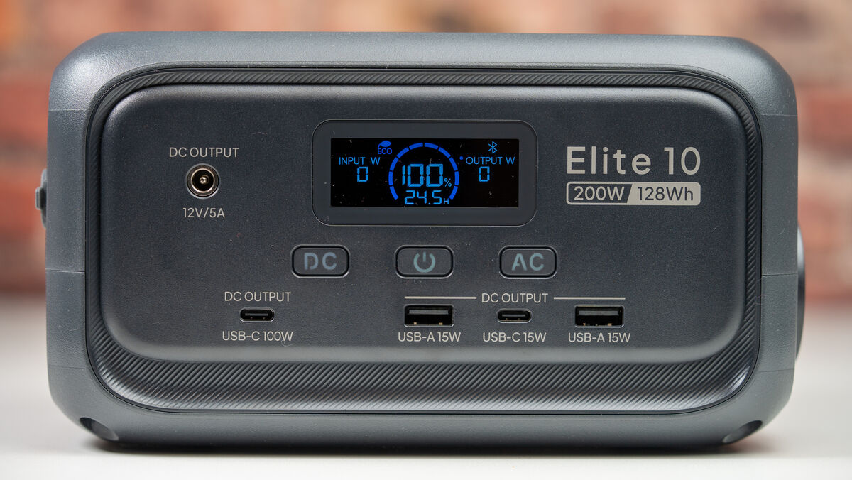 Capacity is limited to 128Wh, but that trade-off keeps it portable. Picture: Noel Campion.