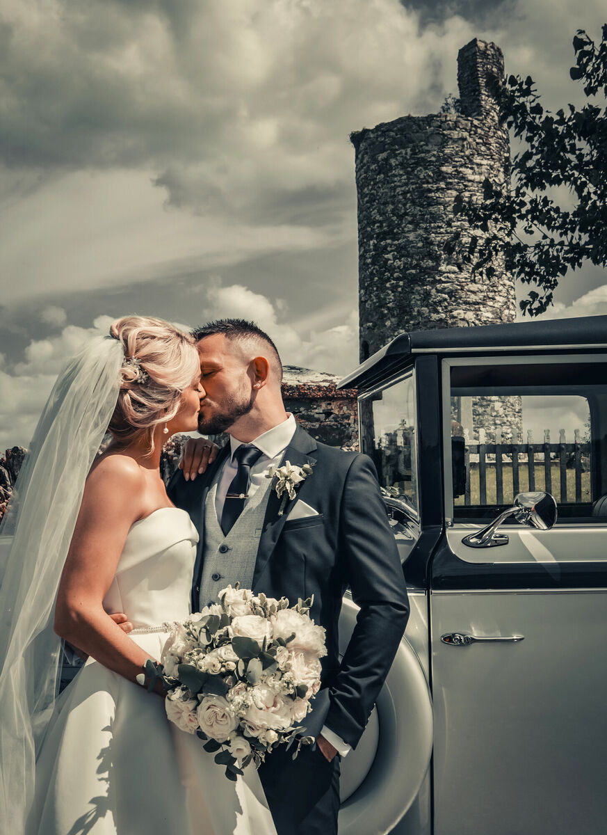 Johnny Ward and Brenda Murphy on their wedding day.