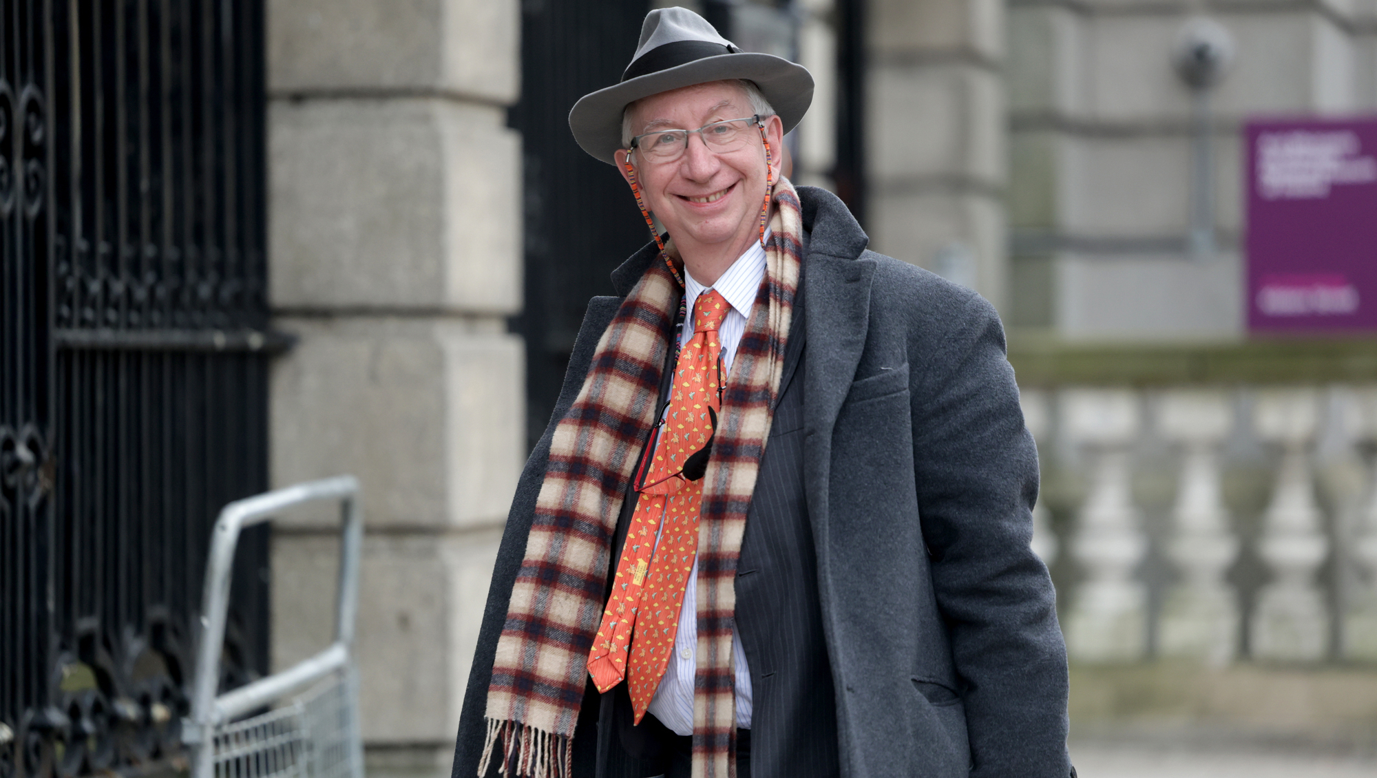 Jeremy Godfrey, chairperson of Coimisiún na Meán arriving at the Dail for the Joint Committee on Artificial Intelligence to discuss recent issues around 'nudification' apps, deepfakes and consent and AI: truth and democracy. Photo: Leah Farrell/© RollingNews.ie