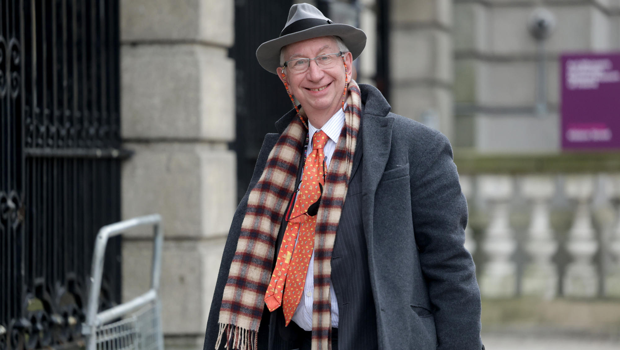 Jeremy Godfrey, chairperson of Coimisiún na Meán arriving at the Dail for the Joint Committee on Artificial Intelligence to discuss recent issues around 'nudification' apps, deepfakes and consent and AI: truth and democracy. Photo: Leah Farrell/© RollingNews.ie