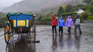 <p> Tourists from Colorado, USA, brave the Irish weather at the Gap of Dunloe, Co Kerry. Picture: Dan Linehan</p> <p> Tourists from Colorado, USA, brave the Irish weather at the Gap of Dunloe, Co Kerry. Picture: Dan Linehan</p>