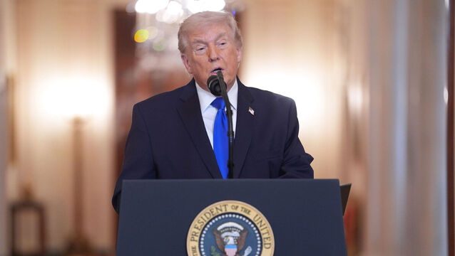 <p>US president Donald Trump said his address would be lengthy. His 100-minute speech last March was the longest presidential address to Congress in modern history. Picture: Evan Vucci/AP</p>