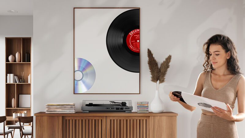 The fully automatic tonearm lowers and returns on its own, making vinyl listening effortless. Picture: Mixx. The fully automatic tonearm lowers and returns on its own, making vinyl listening effortless. Picture: Mixx.