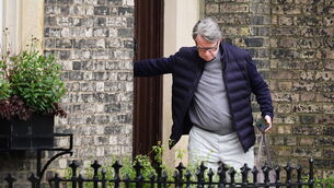 <p>Peter Mandelson outside his home in north west London on February 21. Picture: James Manning/PA Wire</p>