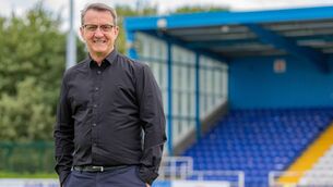 <p>Andy Pilley after buying Waterford FC, on Tuesday 16 August 2022. Photo by Sam Fielding / SLF Studios</p>