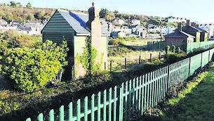 <p>The former signal tower and railway station in Youghal. Picture: Denis Minihane</p>