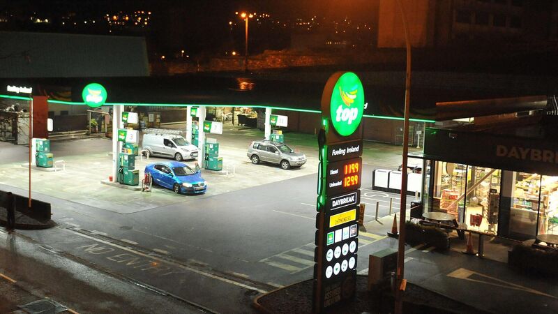 The South Link Service Staion Road, near the Elysian. Picture: Larry Cummins