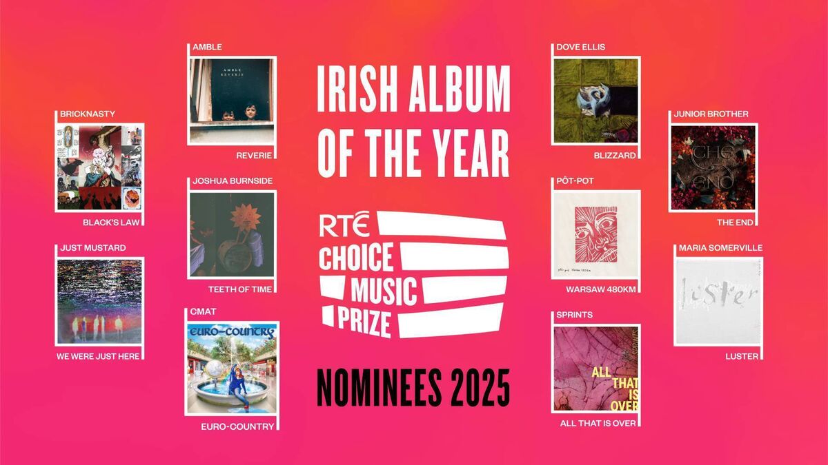 Choice Music Prize Irish album of the year nominees 2025.