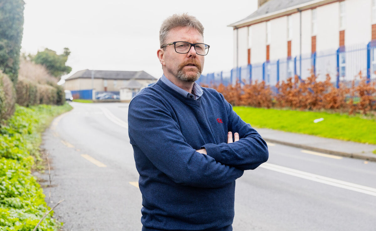 Gavin Tobin outside Casement Aerodrome. Photo: Gareth Chaney
