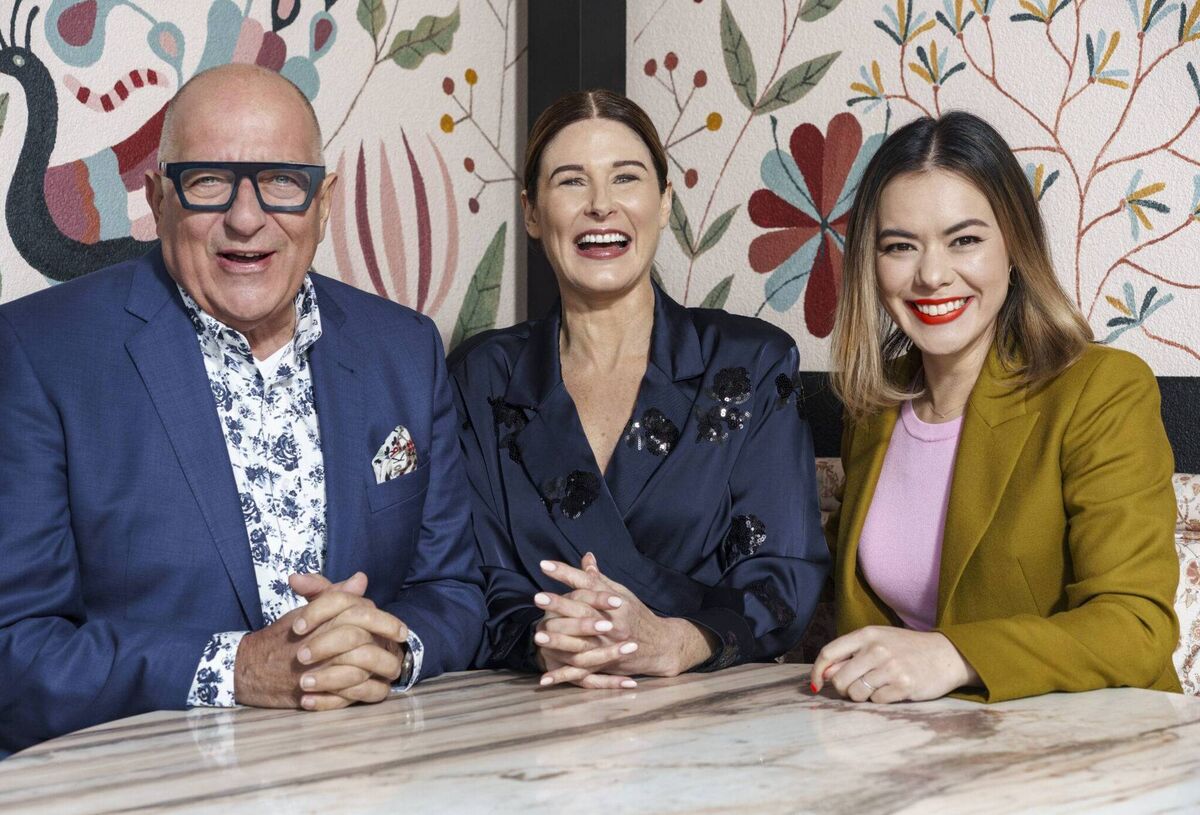 Home of the Year L-R Hugh Wallace, Amanda Bone, Siobhan Lam