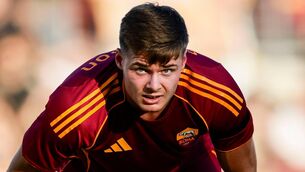 <p>Evan Ferguson of AS Roma  Photo by Antonio Balasco/KONTROLAB/LightRocket via Getty Images)</p>