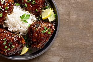 Sticky Chinese Chicken Thighs