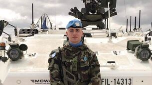 <p>Private Seán Rooney of Newtowncunningham, Co Donegal, was killed in Lebanon in 2022 while serving with a UN peacekeeping mission. File picture</p>