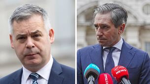<p>Sinn Féin’s Pearse Doherty accused the Government of allowing landlords to hike rents by 'eye-watering' amounts but Tánaiste Simon Harris countered by accusing Mr Doherty of 'scaremongering and misinformation'. Pictures: Collins, PA</p>