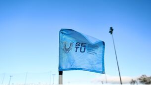 <p>A general view of a corner flag at SETU Carlow Campus. Pic: Tyler Miller/Sportsfile</p> <p>A general view of a corner flag at SETU Carlow Campus. Pic: Tyler Miller/Sportsfile</p>