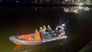 <p>Crosshaven Coast Guard at the scene in Cork city tonight</p> <p>Crosshaven Coast Guard at the scene in Cork city tonight</p>