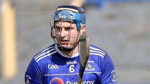 <p>Mount Sion's Austin Gleeson in action against Roanmore. Pic: Noel Browne</p>